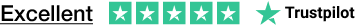 Trustpilot logo - 5 stars - excellent
