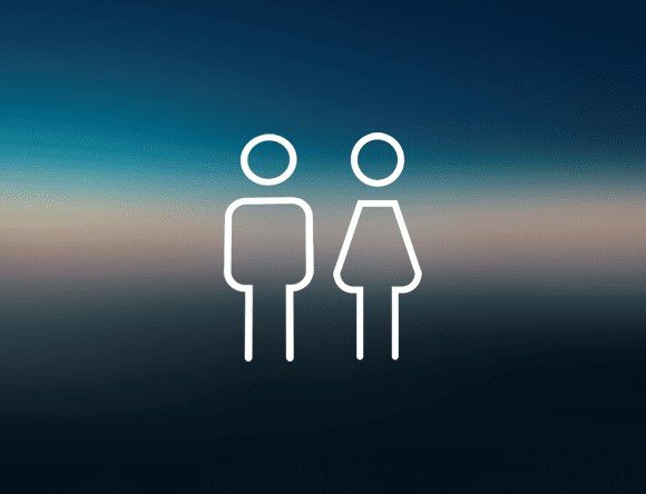 graphic of a man and a woman