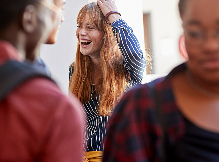 Young woman laughing