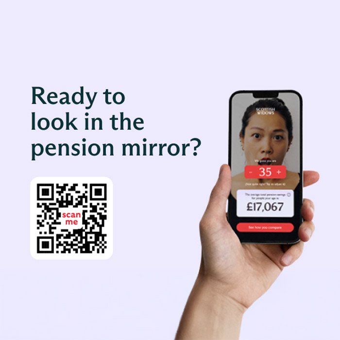 Scan the image to look in our pension mirror